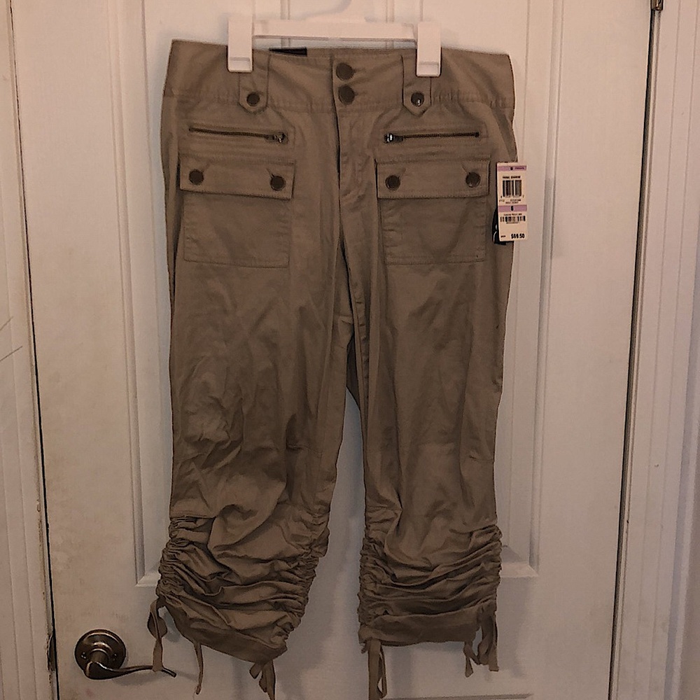 INC Capri pants beige color.